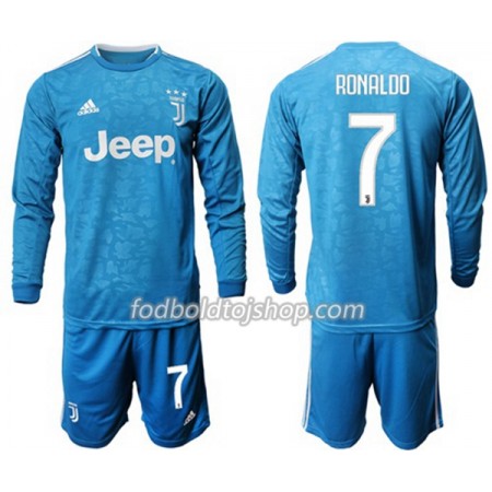 Juventus Ronaldo 7 Børn 3. Fodboldsæt 2019-20 L/S (+ Korte bukser)